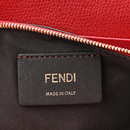 Fendi Vitello Cruise F is Fendi FF 1974 Embossed Medium Envelope Wallet On Chain Fragola Maya Black 6 of 15