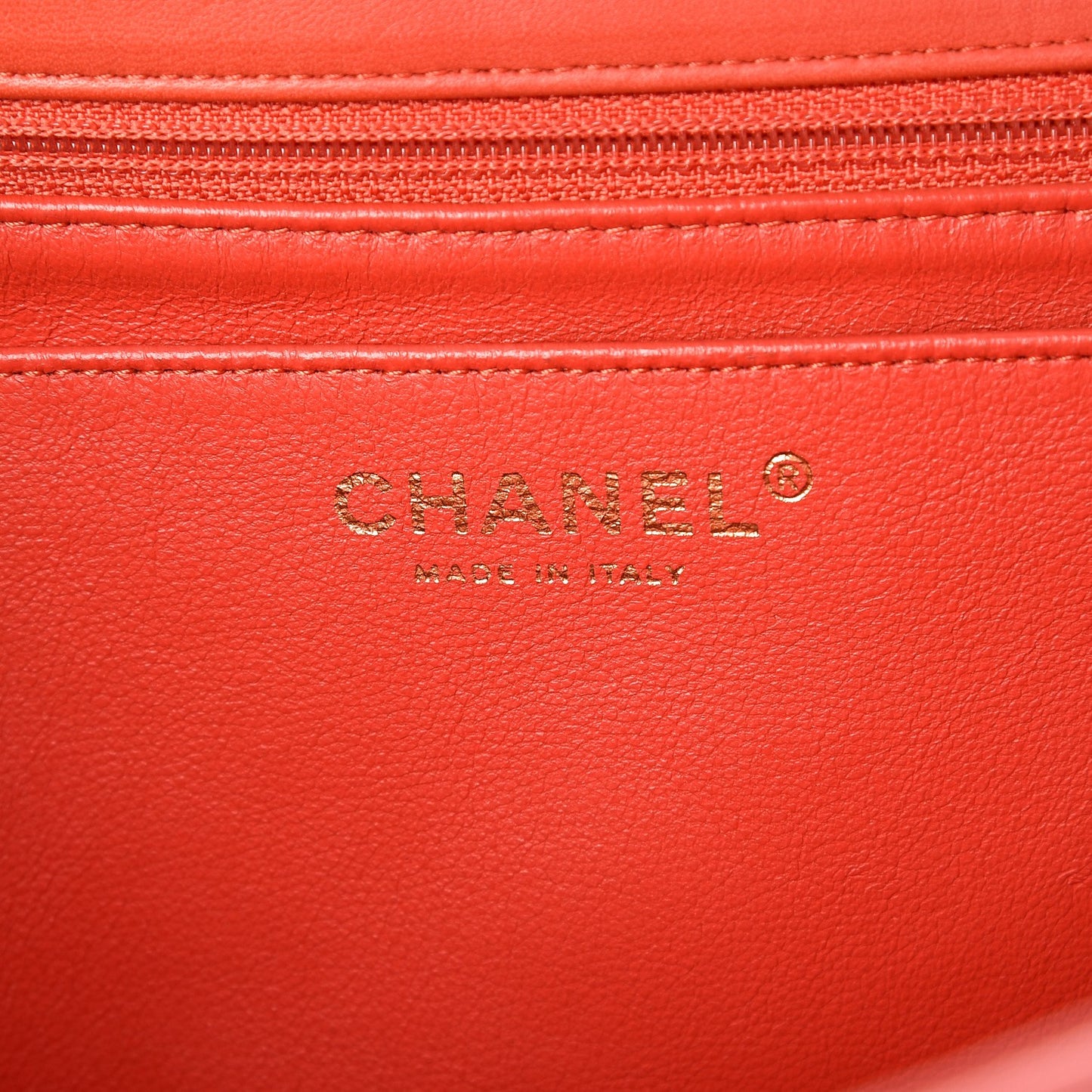 Lambskin Quilted Maxi Single Flap Light Red