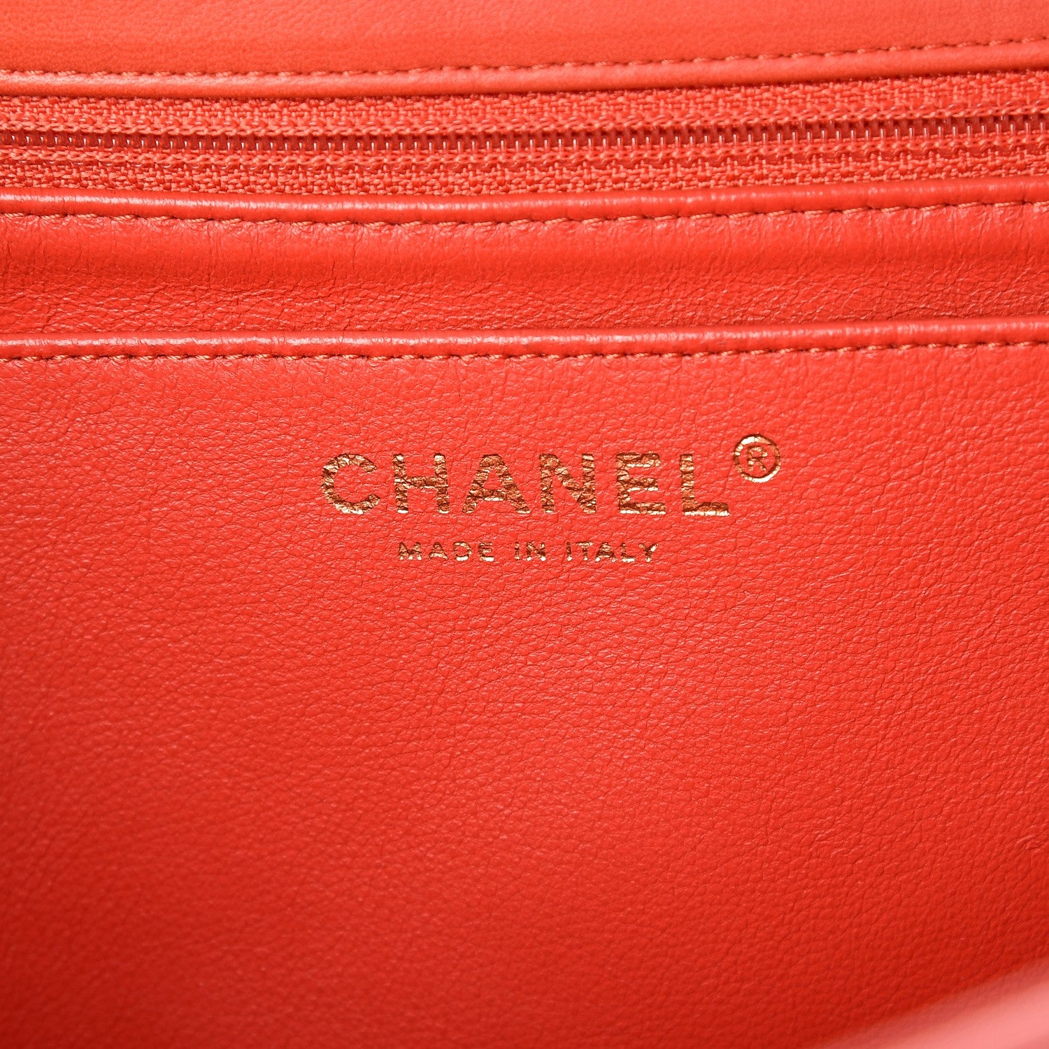 Chanel Lambskin Quilted Maxi Single Flap Light Red 6 of 12