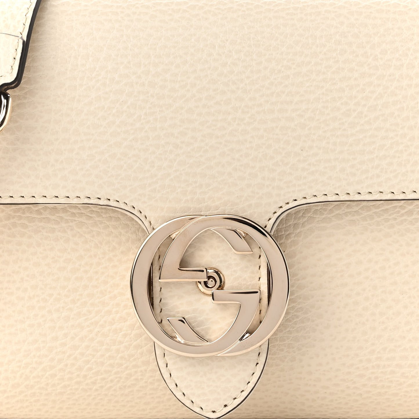 Dollar Calfskin Interlocking G Crossbody Bag Ivoire