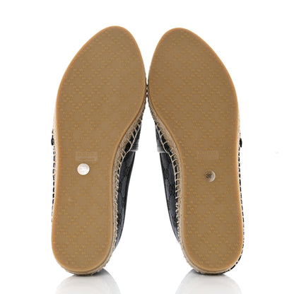 Gucci Monogram Espadrilles 38 Black 5 of 9
