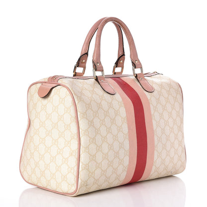 Gucci GG Plus Monogram Web Stripe Medium Joy Boston Pink 3 of 10