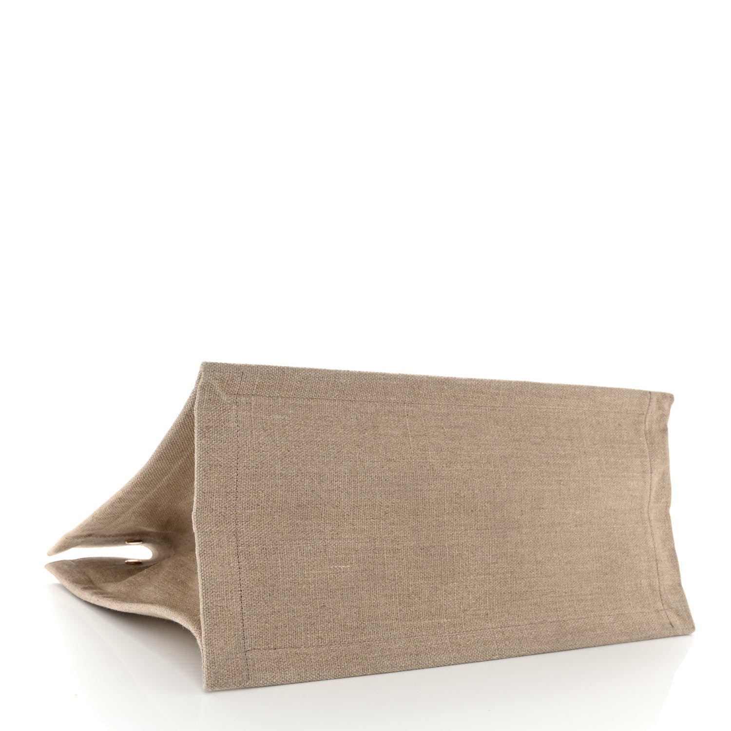 Saint Laurent Linen Calfskin Small Rive Gauche Tote Beige Sea Salt 5 of 10