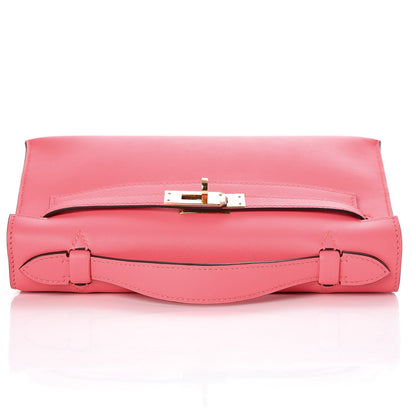 Hermes Swift Kelly Pochette Clutch Rose Azalee 9 of 21