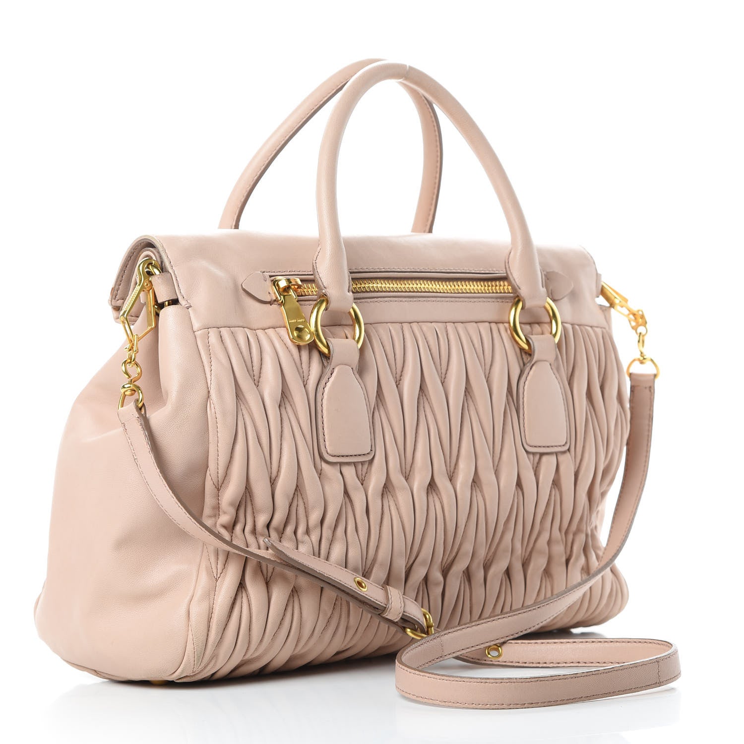 Miu Miu Nappa Matelasse Top Handle Bag Cammeo 3 of 18