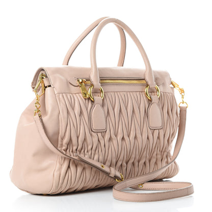 Miu Miu Nappa Matelasse Top Handle Bag Cammeo 3 of 18