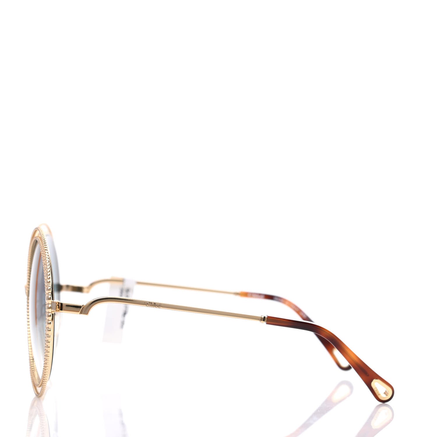Chloe Oversized Round Carlina Oversized Round Sunglasses CE114SC Gold 3 of 7