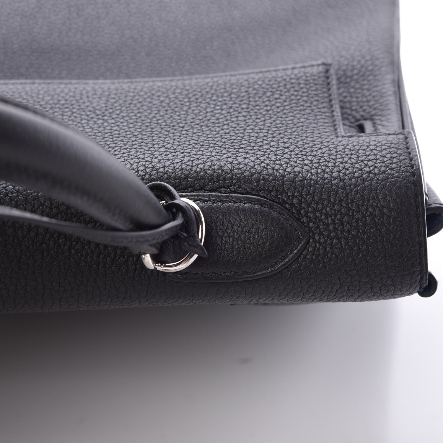 Hermes Togo Verso Kelly Retourne 35 Black Bleu Agate 36 of 40