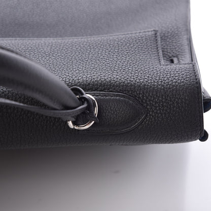 Hermes Togo Verso Kelly Retourne 35 Black Bleu Agate 36 of 40