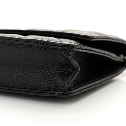 Chanel Caviar Quilted Wallet on Chain WOC Black 10 of 11