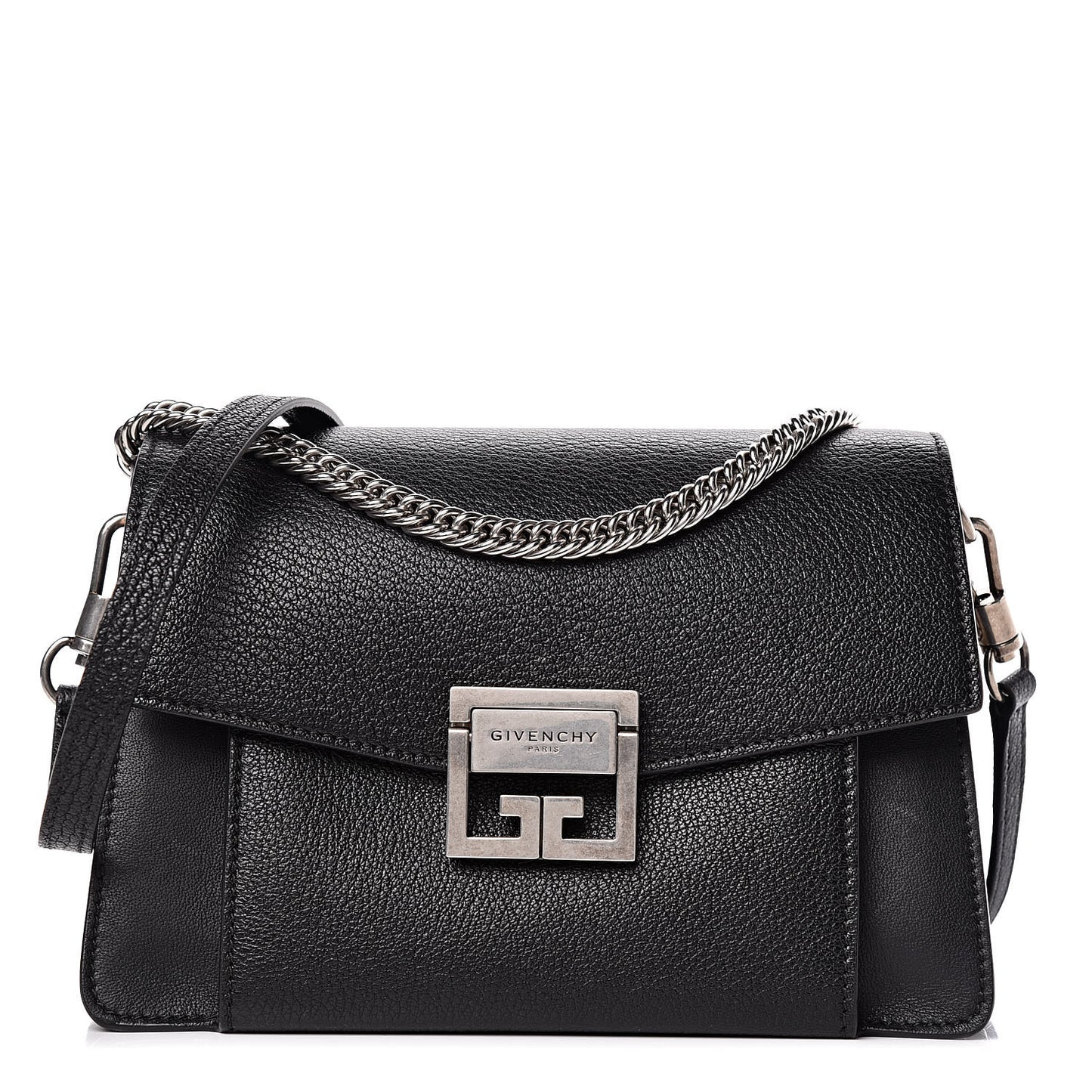 Goatskin Small GV3 Shoulder Bag Black