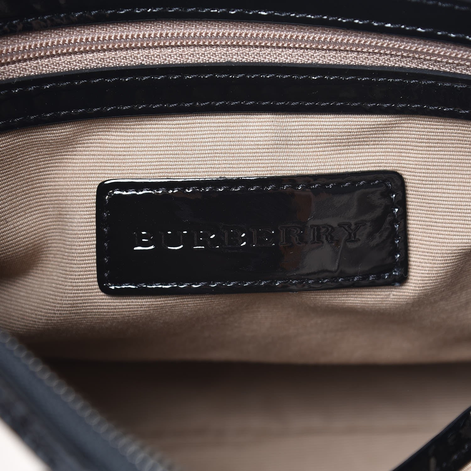 Burberry Patent Trim Nova Check Crossbody Black 6 of 9
