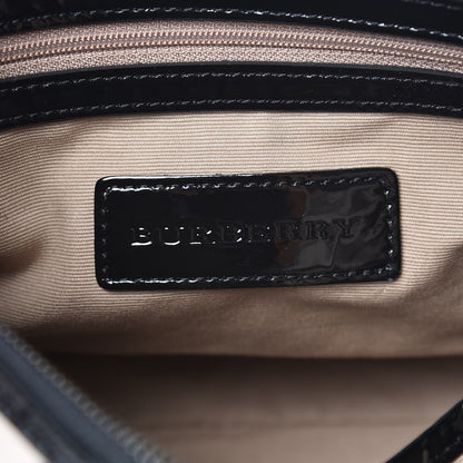 Burberry Patent Trim Nova Check Crossbody Black 6 of 9