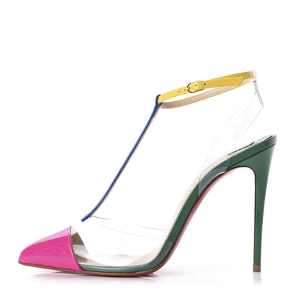 Christian Louboutin Patent PVC Nosy 100 Pumps 36.5 Multicolor 1 of 8