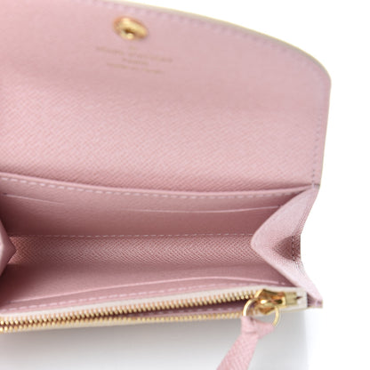 Louis Vuitton Damier Azur Rosalie Coin Purse Rose Ballerine 5 of 8