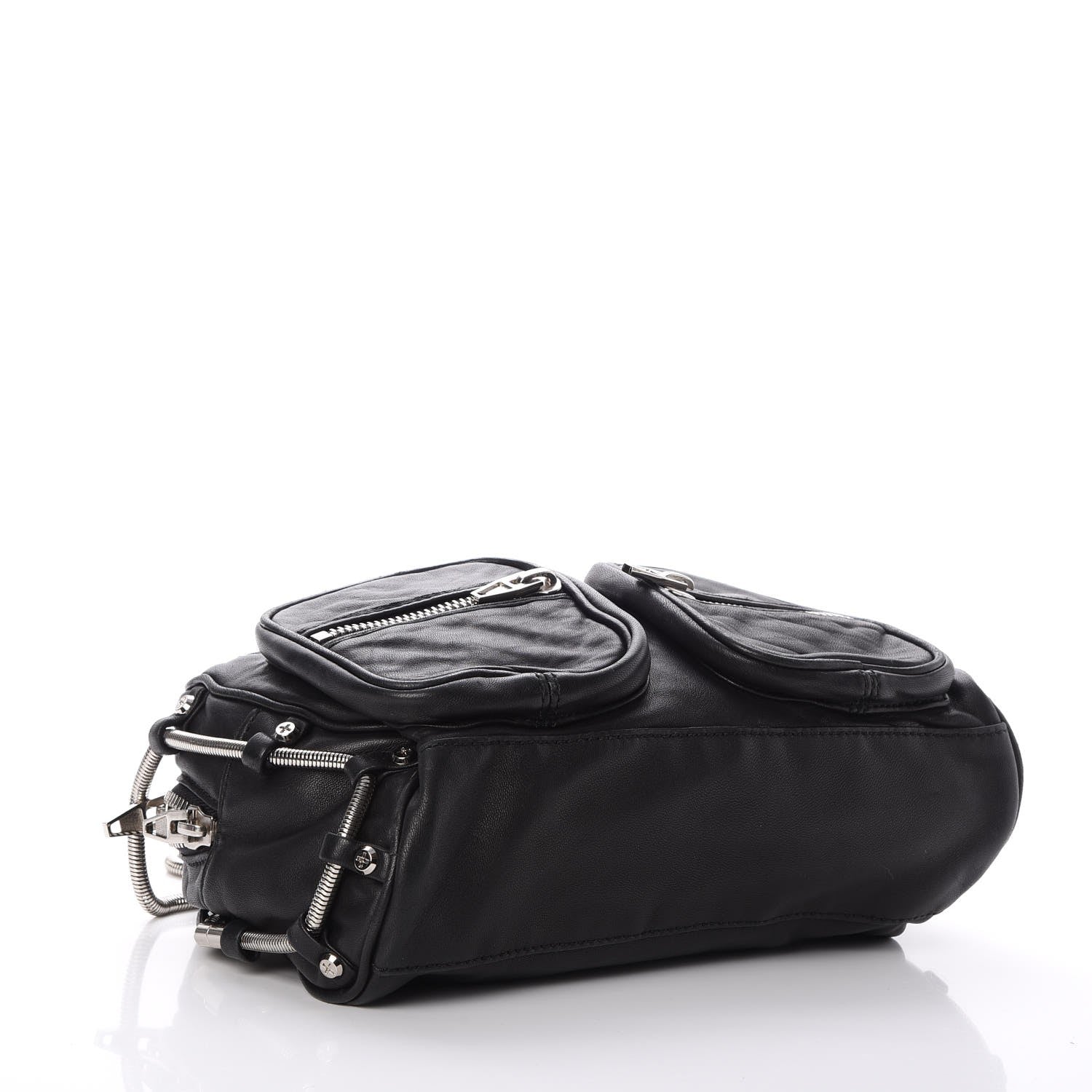 Alexander Wang Washed Lambskin Brenda Chain Shoulder Bag Black 4 of 8