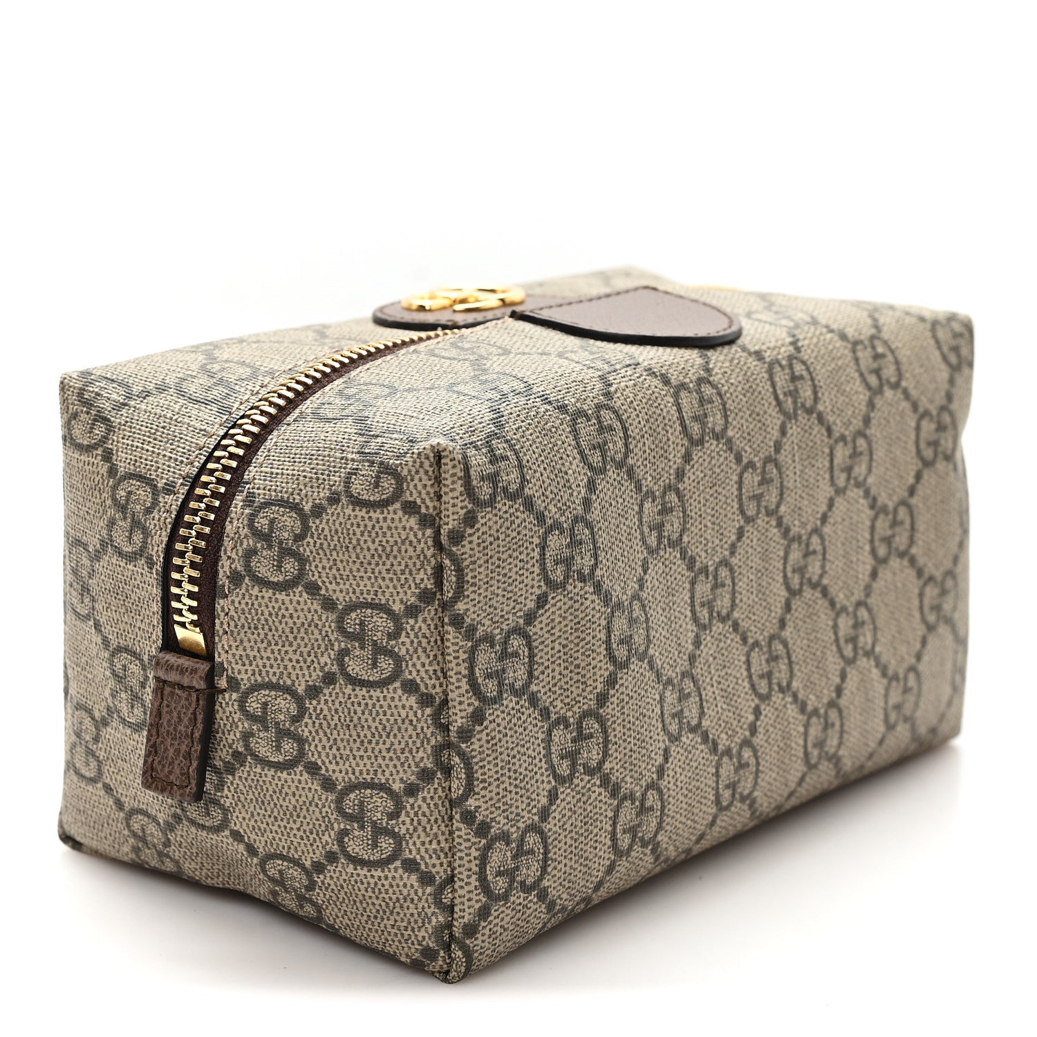 Gucci Soft GG Supreme Monogram Calfskin Medium Ophidia Cosmetic Case Beige Ebony New Acero 3 of 7