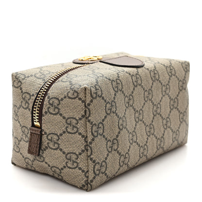 Gucci Soft GG Supreme Monogram Calfskin Medium Ophidia Cosmetic Case Beige Ebony New Acero 3 of 7