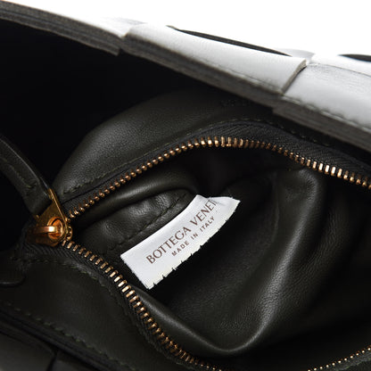 Bottega Veneta Lambskin Maxi Intrecciato Cassette Crossbody Bag Black 9 of 11
