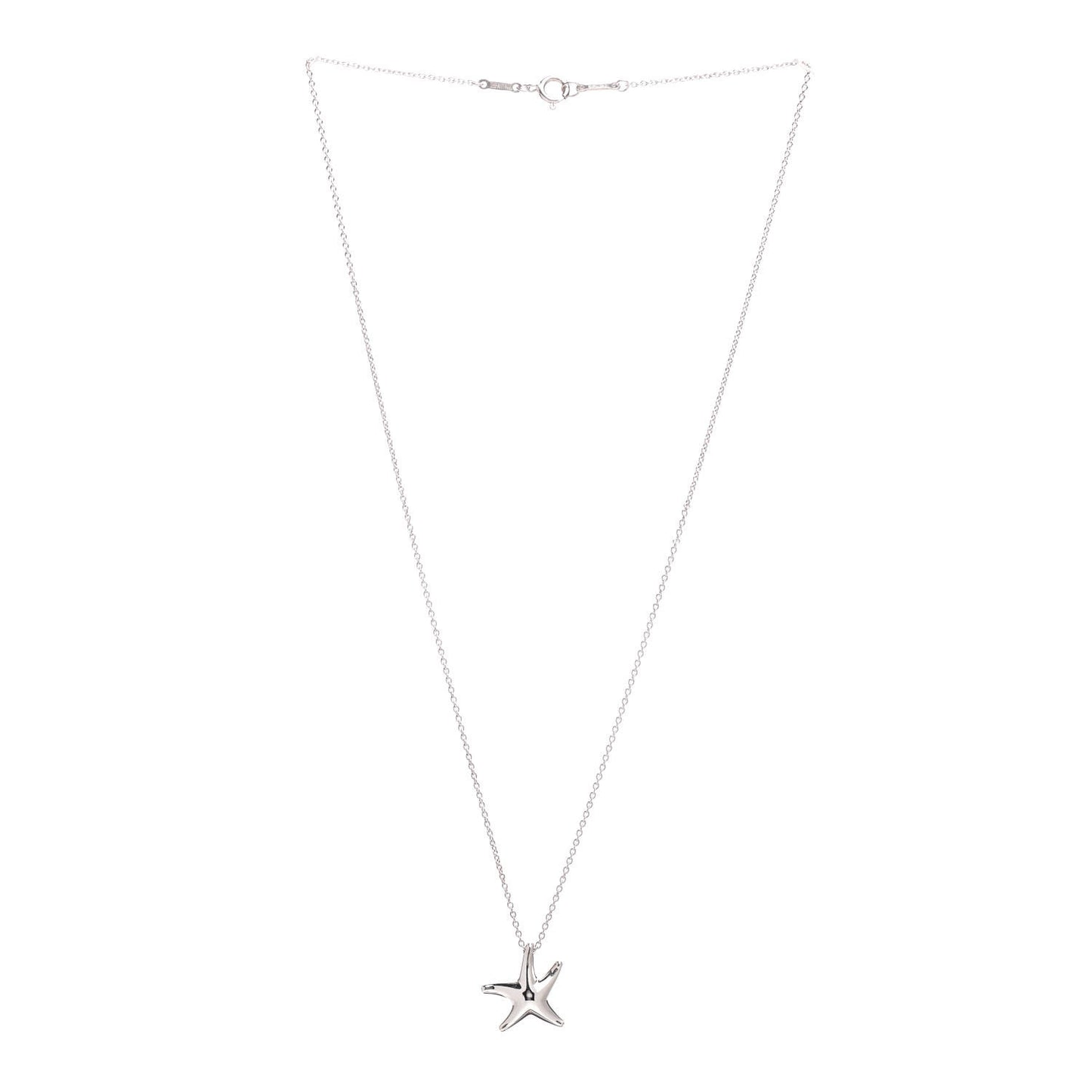 Sterling Silver 15mm Elsa Peretti Starfish Pendant Necklace