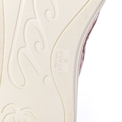 Gucci Soft Microguccissima Womens Slip On Sneakers 37 Soft Pink White 10 of 13