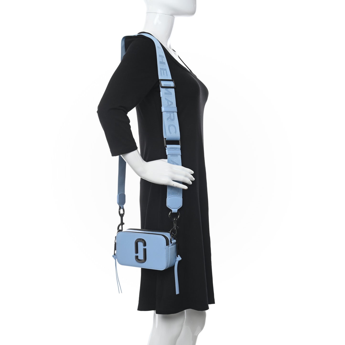 Saffiano Small Snapshot Camera Bag Dreamy Blue