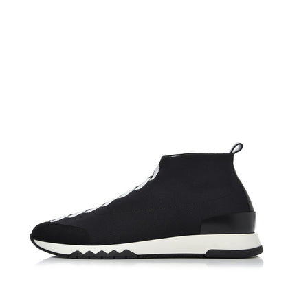 Hermes Mesh Volo Sneakers 38 Black 1 of 8