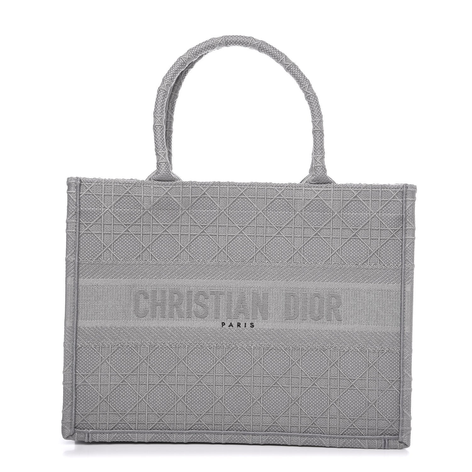 Christian Dior Embroidered Medium Book Tote Stone 1 of 10