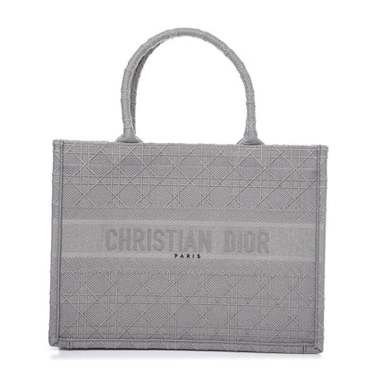 Christian Dior Embroidered Medium Book Tote Stone 1 of 10