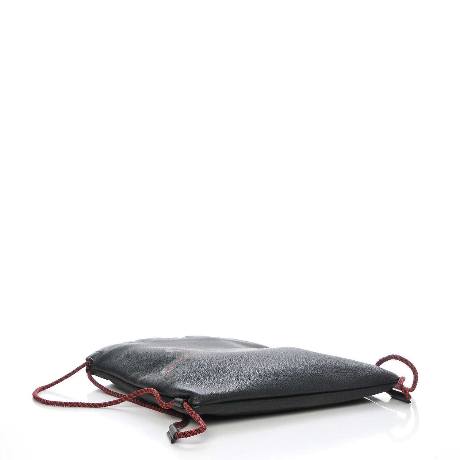 Gucci Calfskin Logo Drawstring Backpack Black 5 of 12