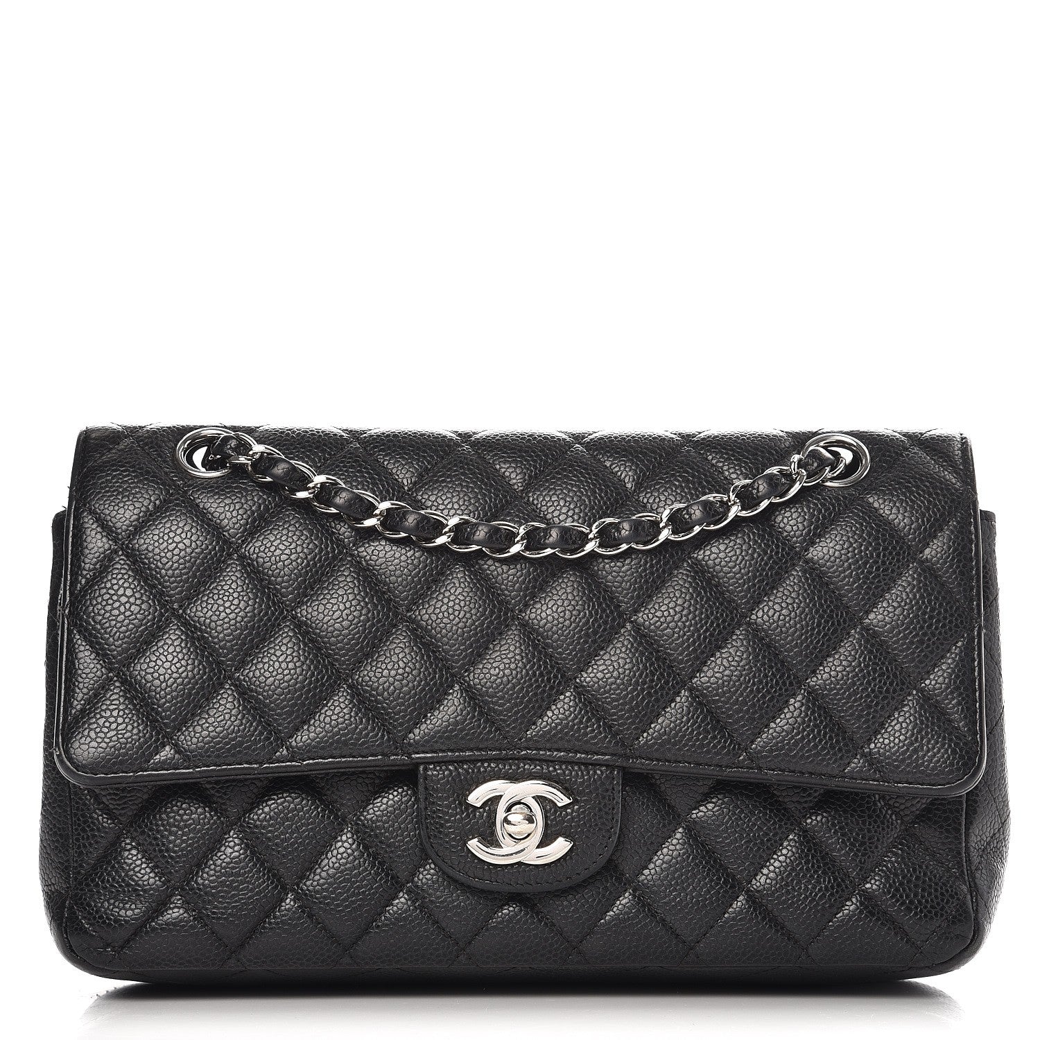 Chanel Caviar Quilted Medium Double Flap Black 1 of 18