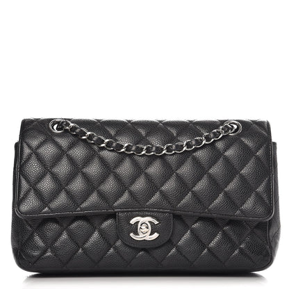 Chanel Caviar Quilted Medium Double Flap Black 1 of 18