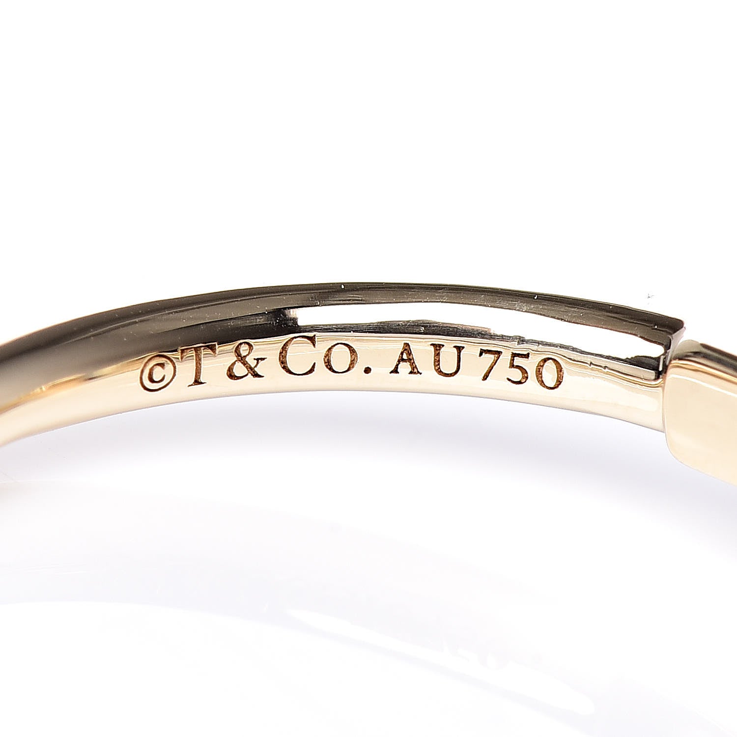 Tiffany 18K Yellow Gold T Wire Ring 47 4 5 of 5