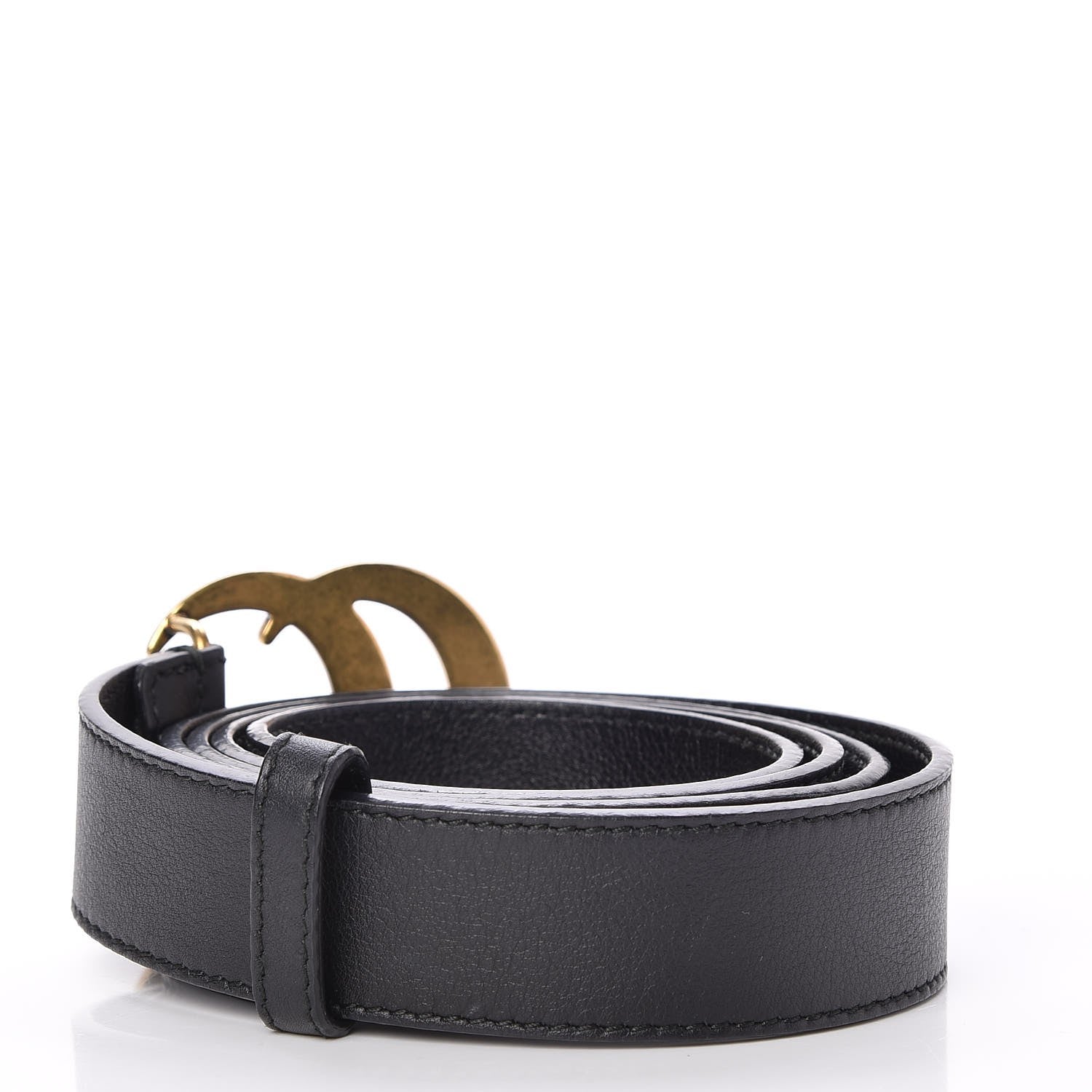 Gucci Calfskin Double G 30mm Belt 100 40 Black 3 of 5