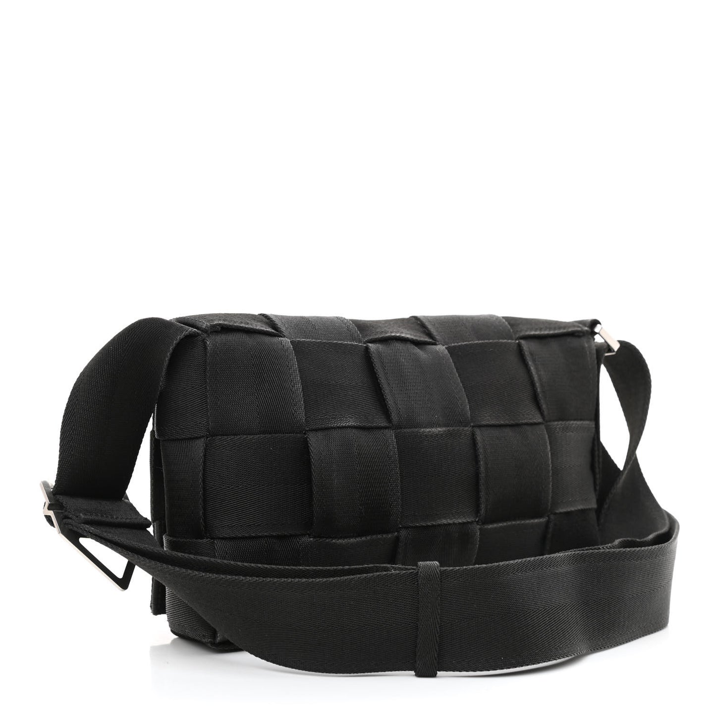 Webbing Maxi Intrecciato Cassette Bag Black