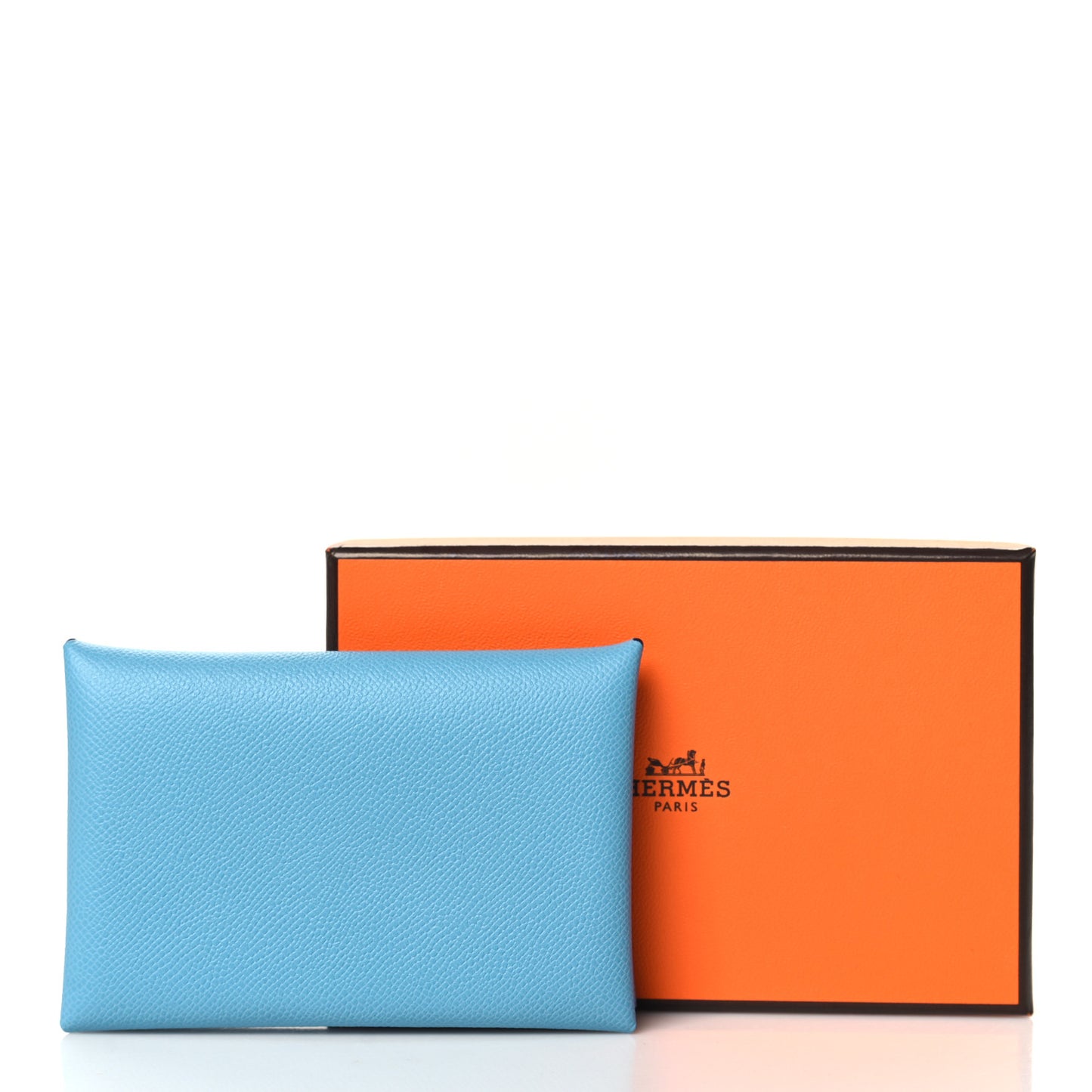 Madame Calfskin Calvi Card Case Blue Du Nord