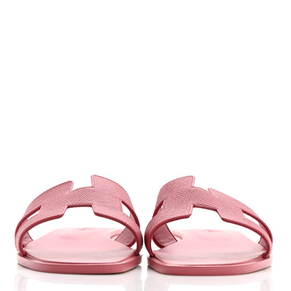 Hermes Epsom Oran Sandals 39 Rose De Venise 2 of 10