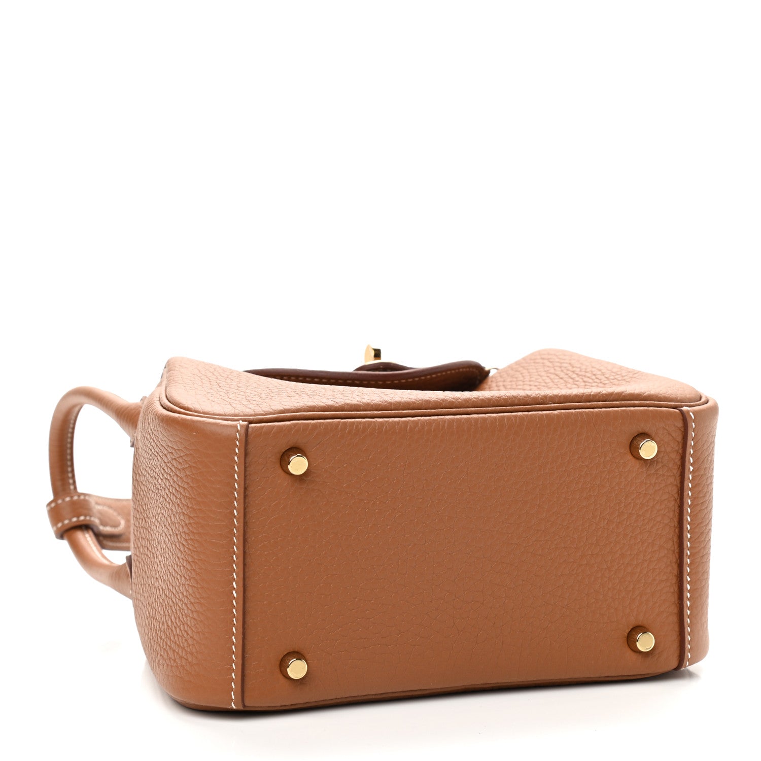 Hermes Taurillon Clemence Mini Lindy 20 Gold 4 of 9