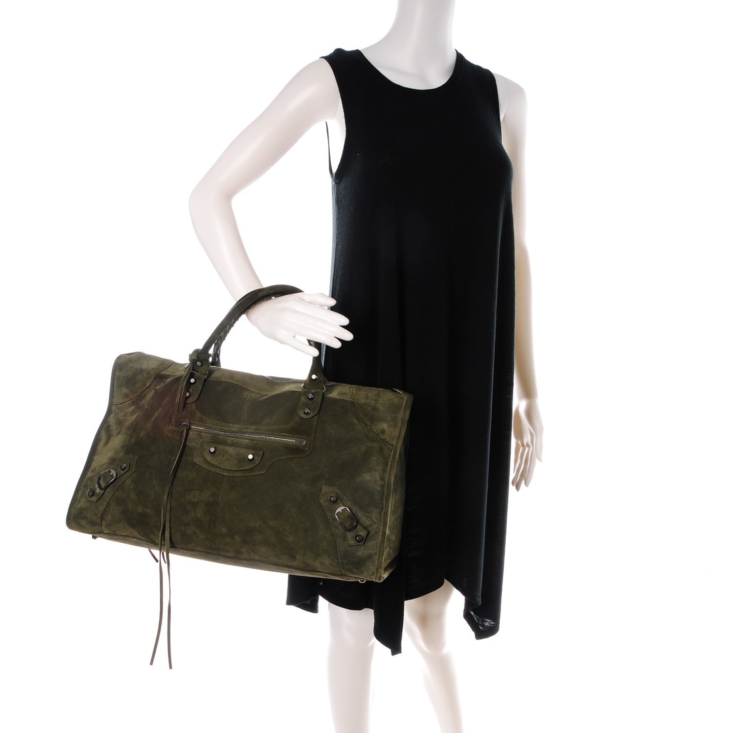 Baby Daim Suede Classic Hardware Work Vert Militaire