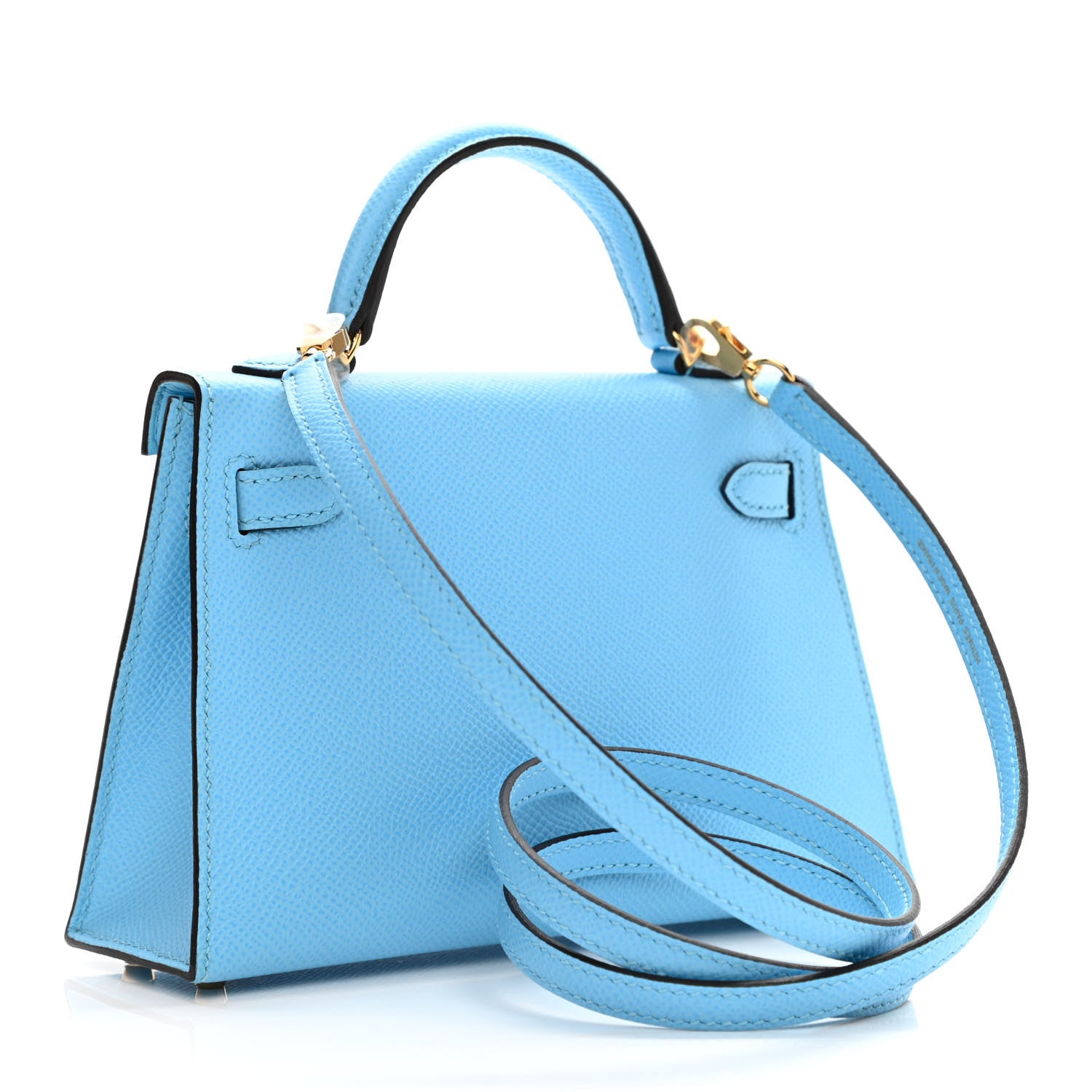 Hermes Epsom Mini Kelly Sellier 20 Celeste 3 of 12