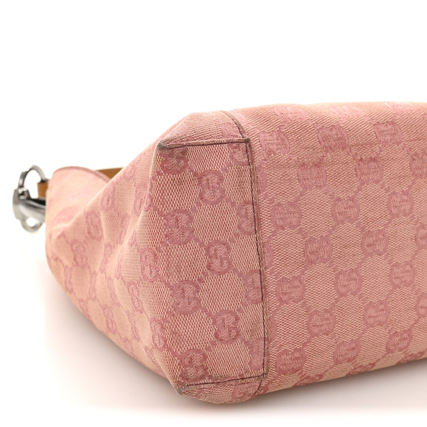 Monogram Horsebit Top Handle Hobo Bag Pink