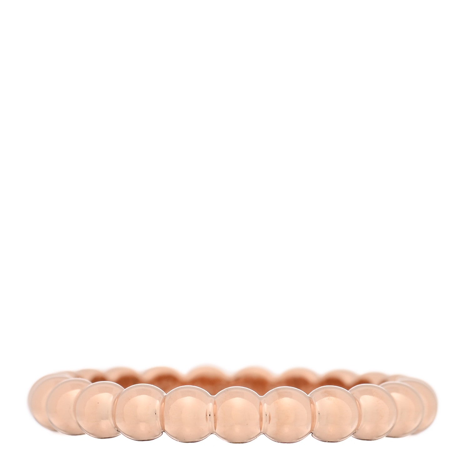 Van Cleef & Arpels 18K Rose Gold Medium Perlee Ring 50 5.25 3 of 4