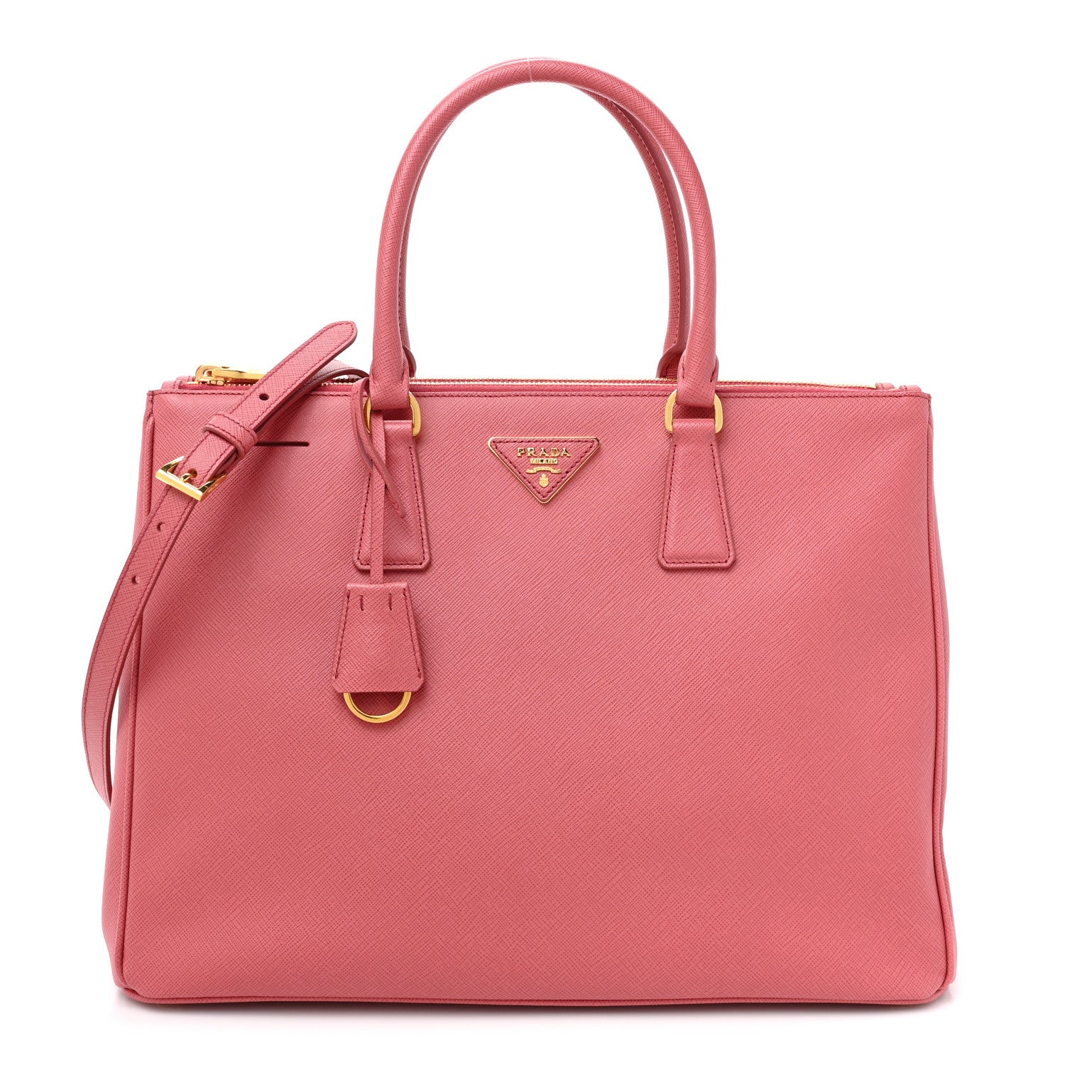 Prada Saffiano Medium Galleria Double Zip Tote Geranio 1 of 11