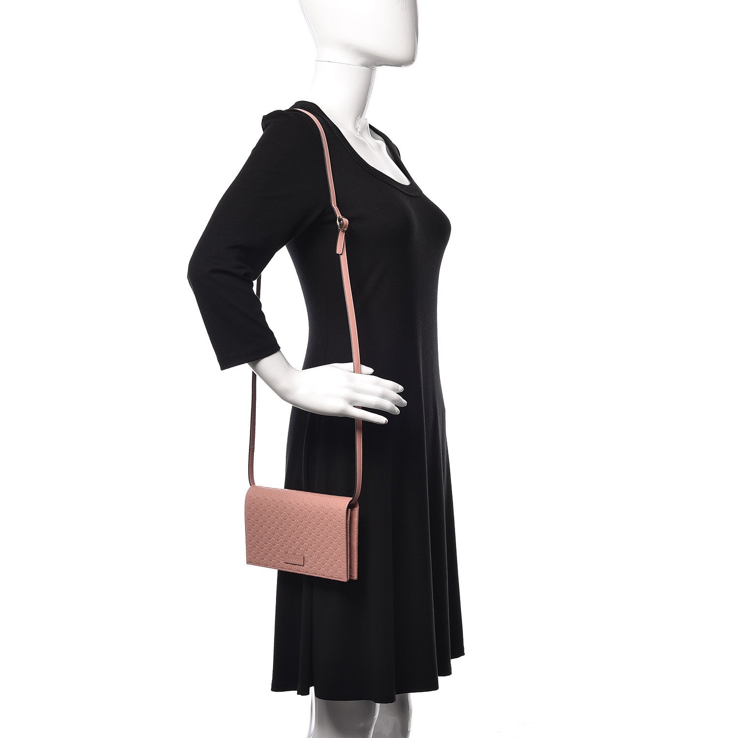 Gucci Microguccissima Crossbody Wallet Soft Pink 2 of 8