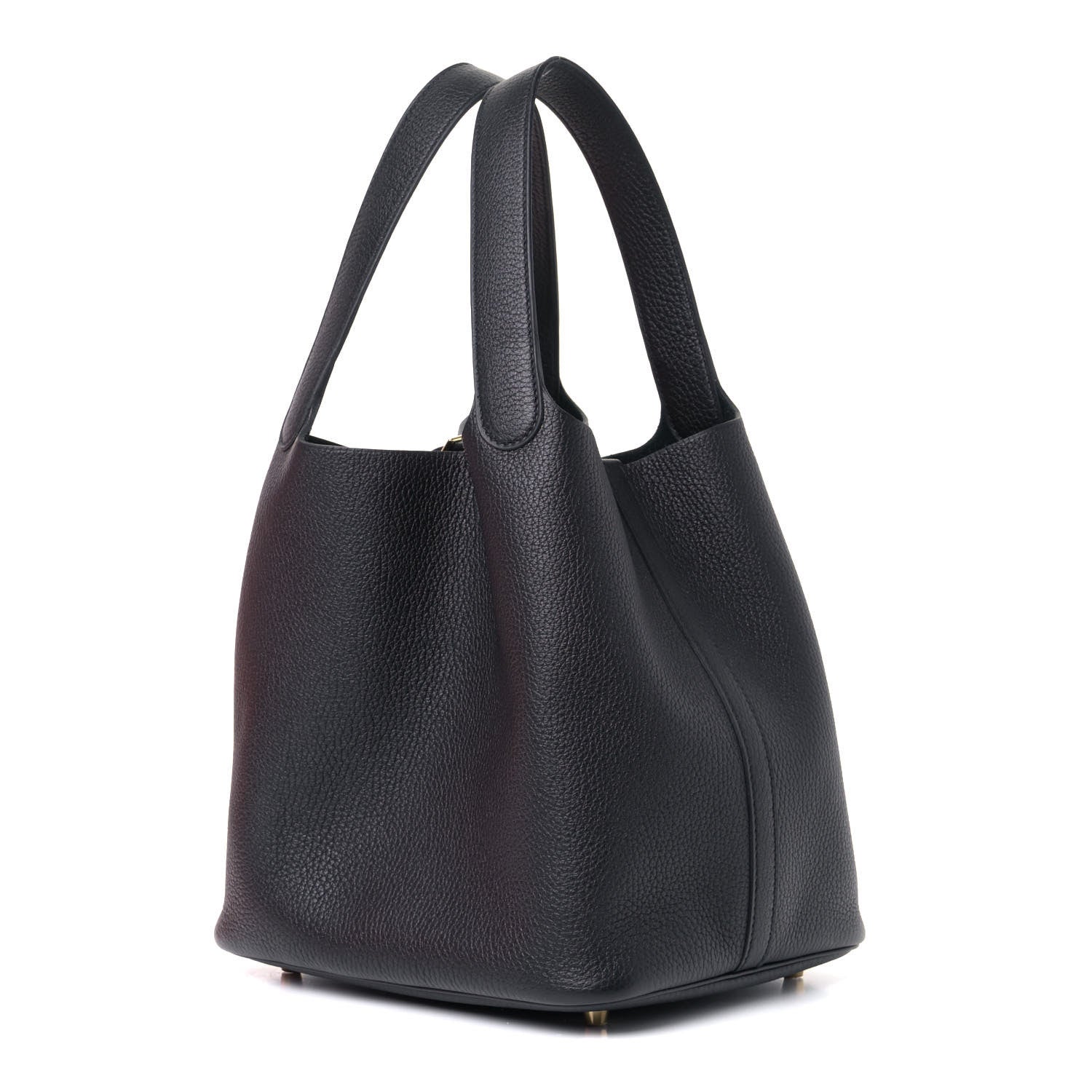 Hermes Taurillon Clemence Picotin Lock 22 MM Black 2 of 5