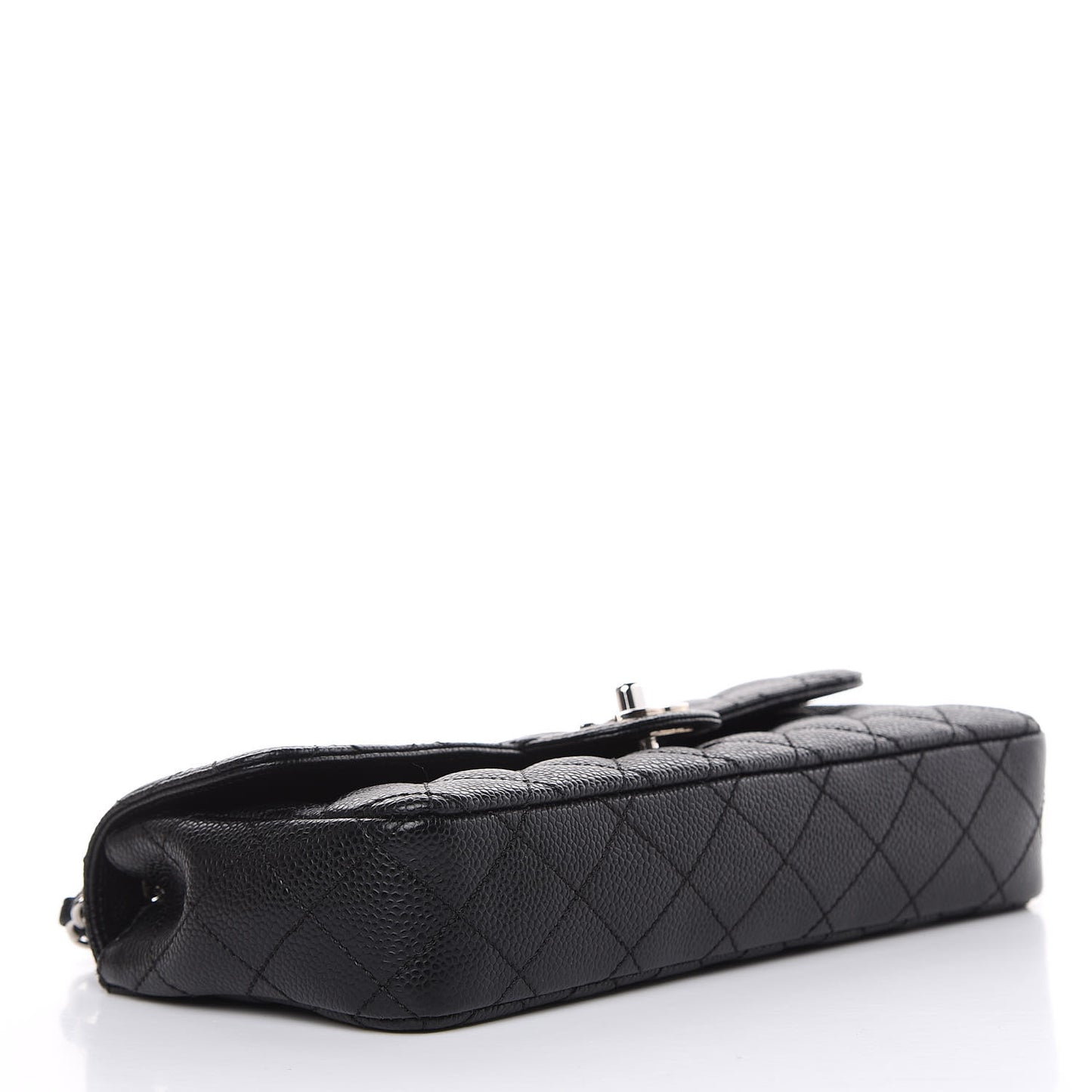 Caviar Quilted East West Flap Black