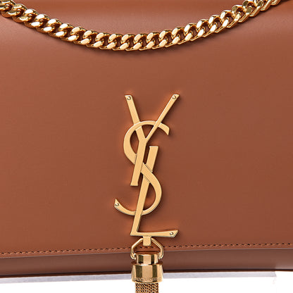 Saint Laurent Smooth Calfskin Medium Classic Monogram Kate Tassel Brown 10 of 10