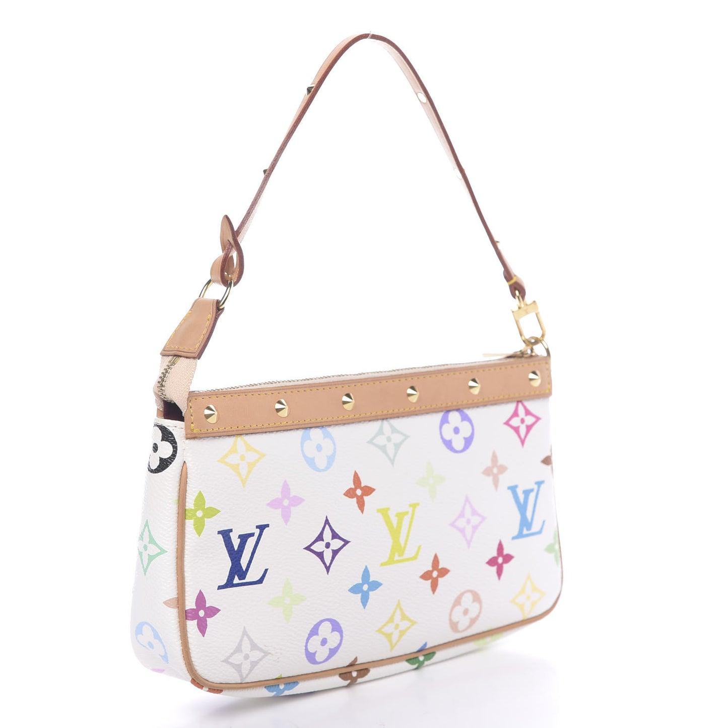 Monogram Multicolor Pochette Accessories White