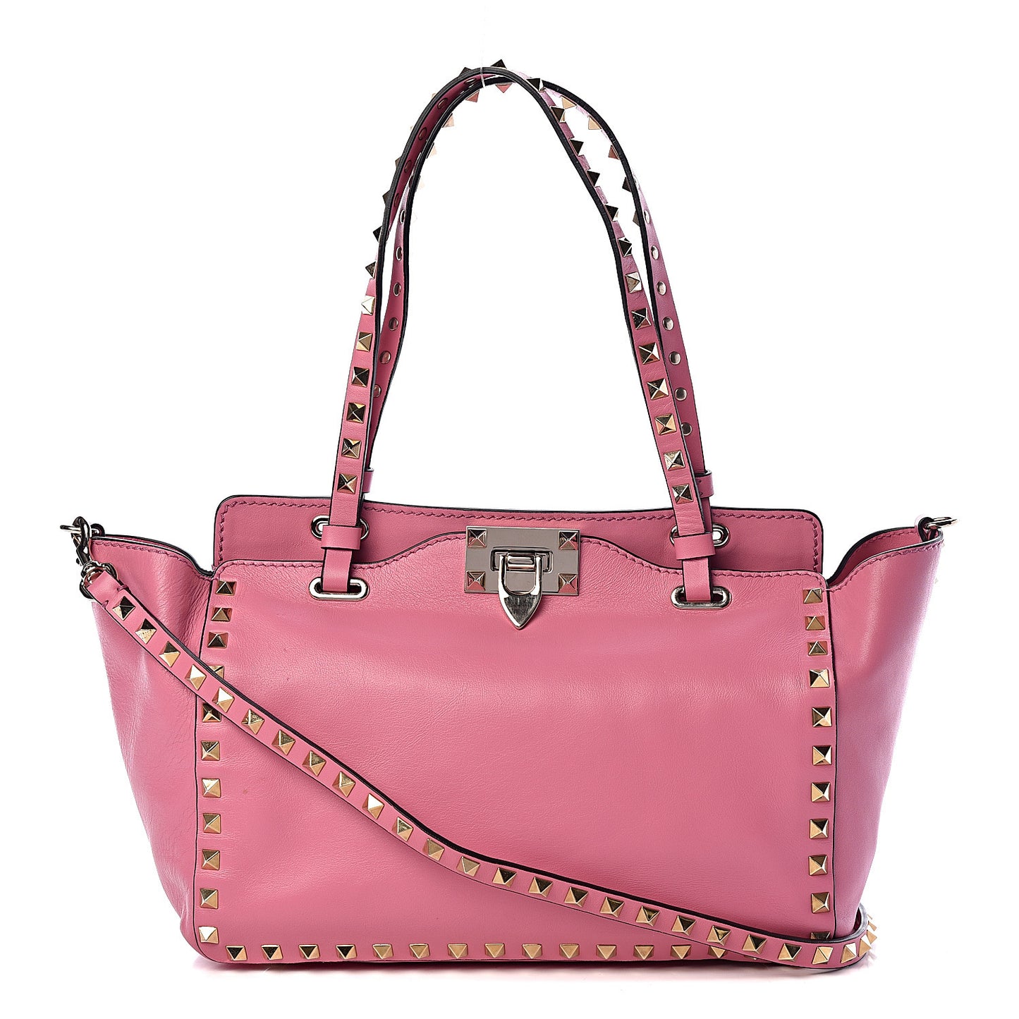 Vitello Small Rockstud Tote Ninphea