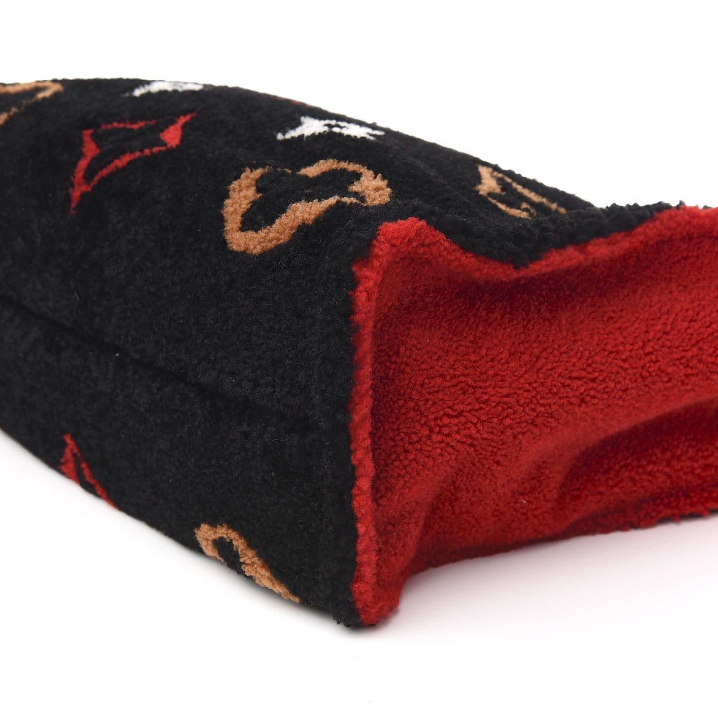 Shearling Monogram Giant Teddy Onthego GM Black Red